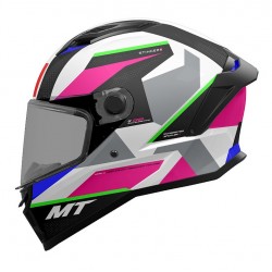 MT Κράνος Stinger 2 ECE 22.06 Cheste D8 Μαύρο / Γκρι/ Ροζ Gloss